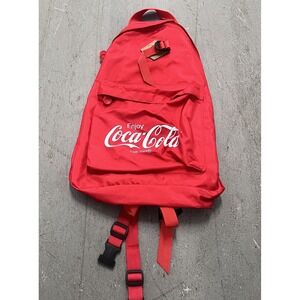 Coca-Cola Logo Backpack Red White Promotional Officially Licensed‎ School Travel